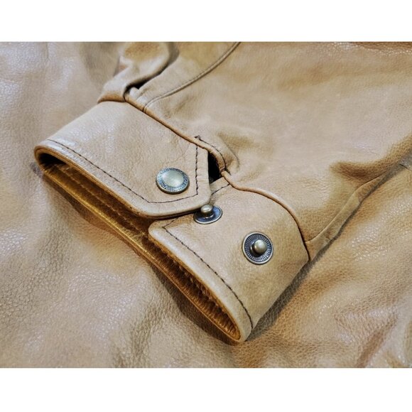 Vtg ORVIS Lone Pine Brown Leather Jacket | Made in USA | 42 - Picture 12 of 16
